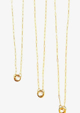 Paperclip Chain with Charm Holder