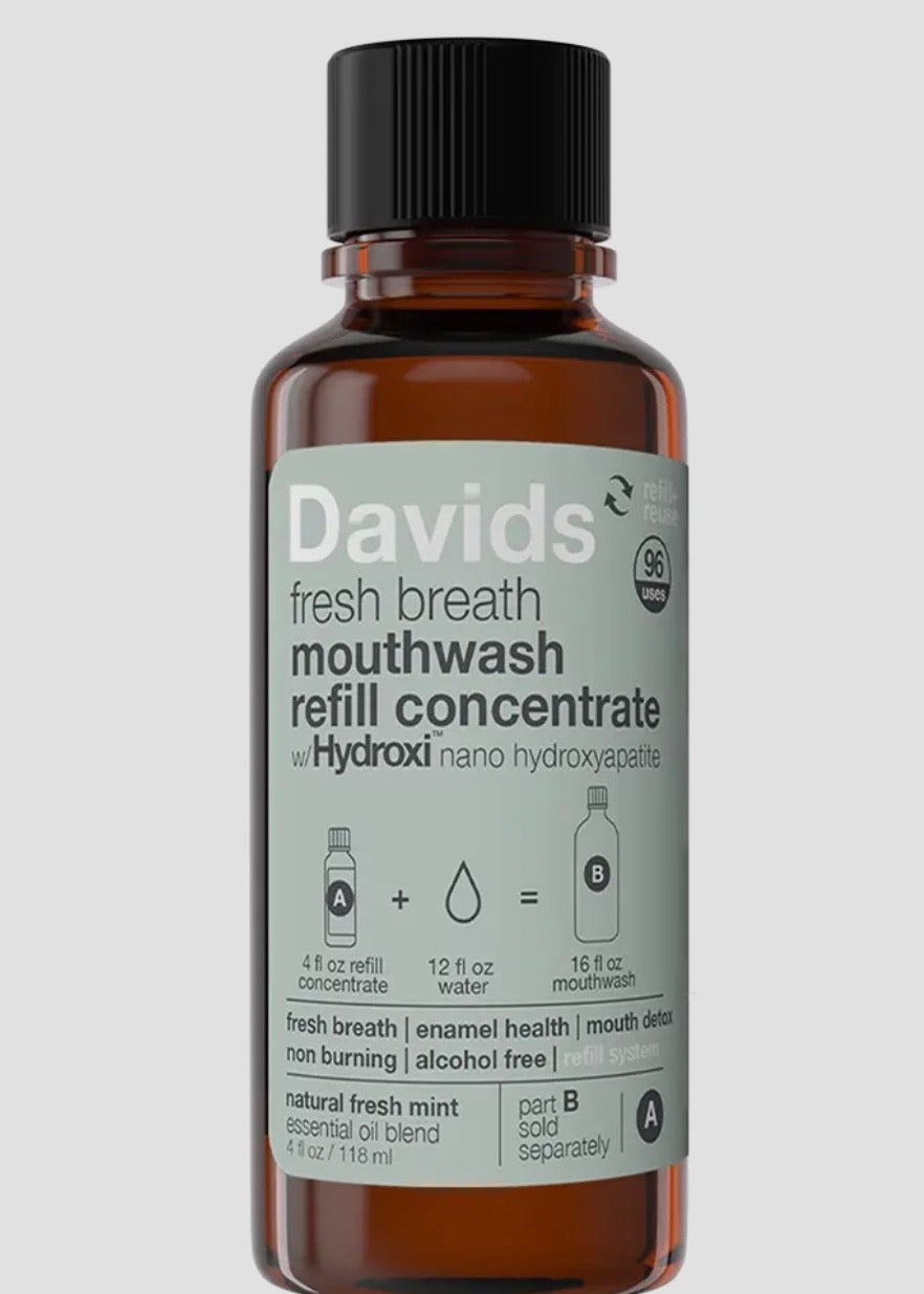 Davids Hydroxi™ Fresh Breath Mouthwash - Natural Fresh Mint