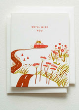 Miss You Car | Letterpress Card
