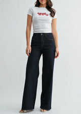 High Rise Stretchy Wide Leg