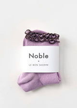 The Petite Ruffled Modal Sock