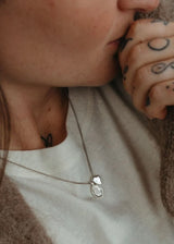Heart Charm Necklace in Sterling Silver