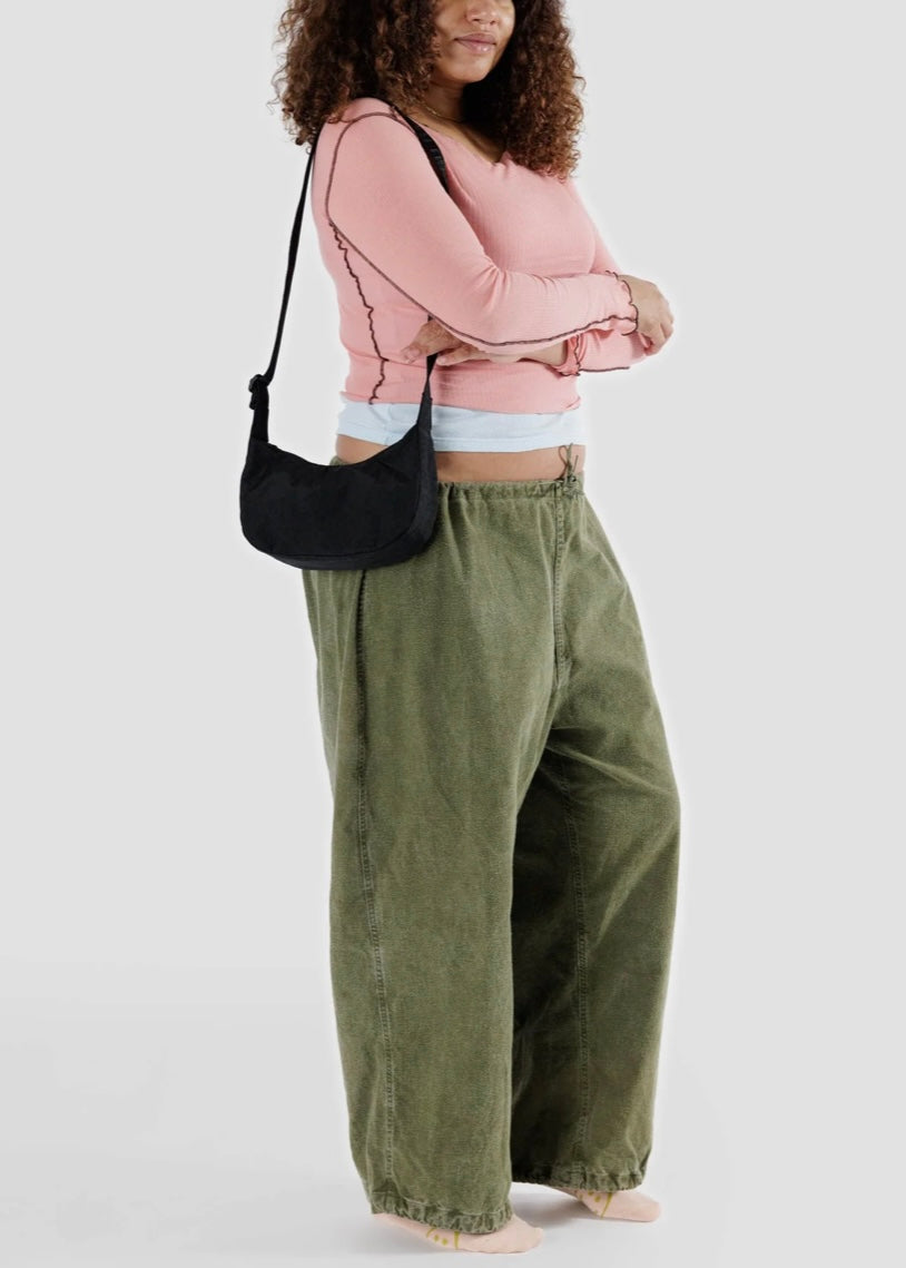 Small Nylon Crescent Bag