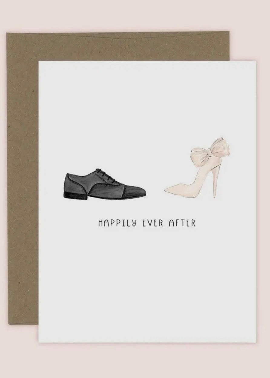 Happily Ever After Mr + Mrs Newlywed Card