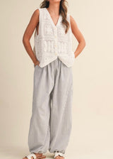 Stripe Balloon Pants