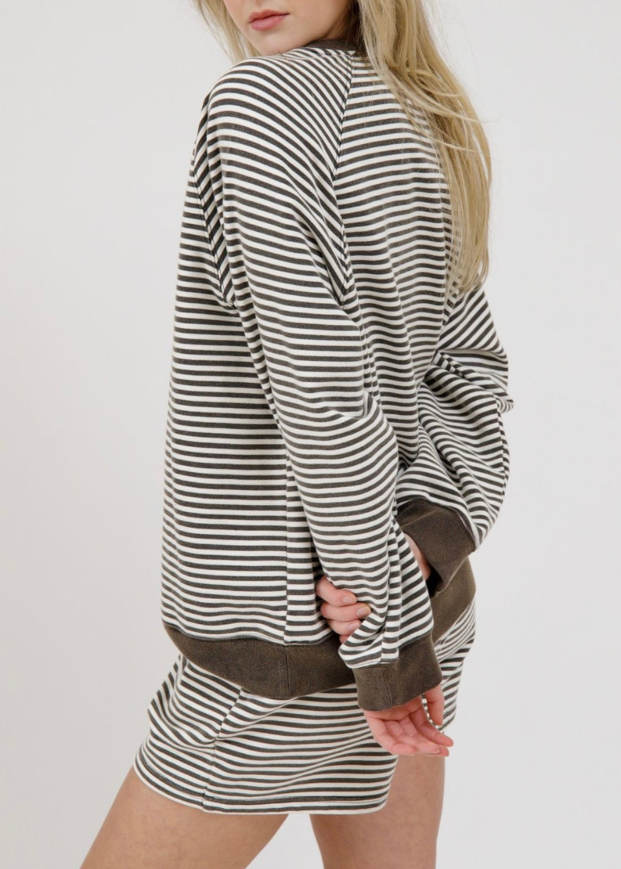 Mini Stripe Classic Crew