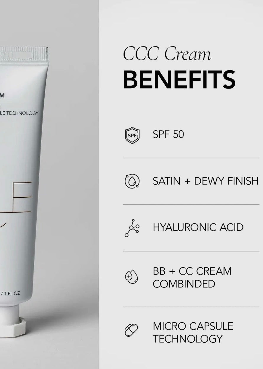 * Online Exclusive Ccc Cream Spf 30 To 50 Tinted Sunscreen - Deeper Shades