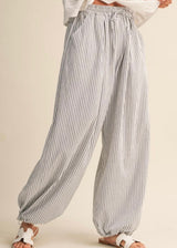Stripe Balloon Pants
