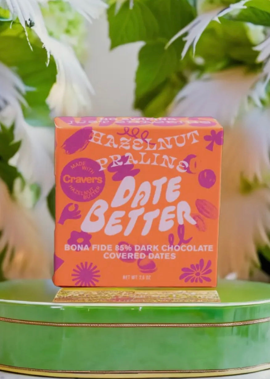 Hazelnut Praline- Chocolate Covered Dates