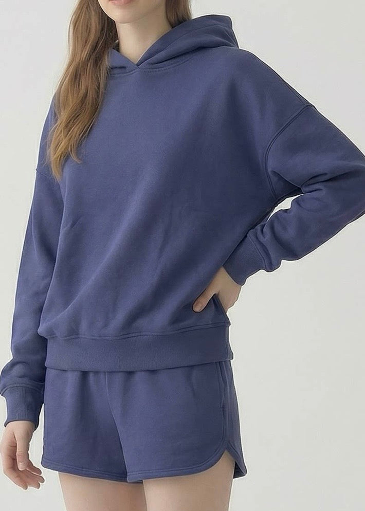 Pre Shrunk Soft Cotton Terry Basic Hoodie