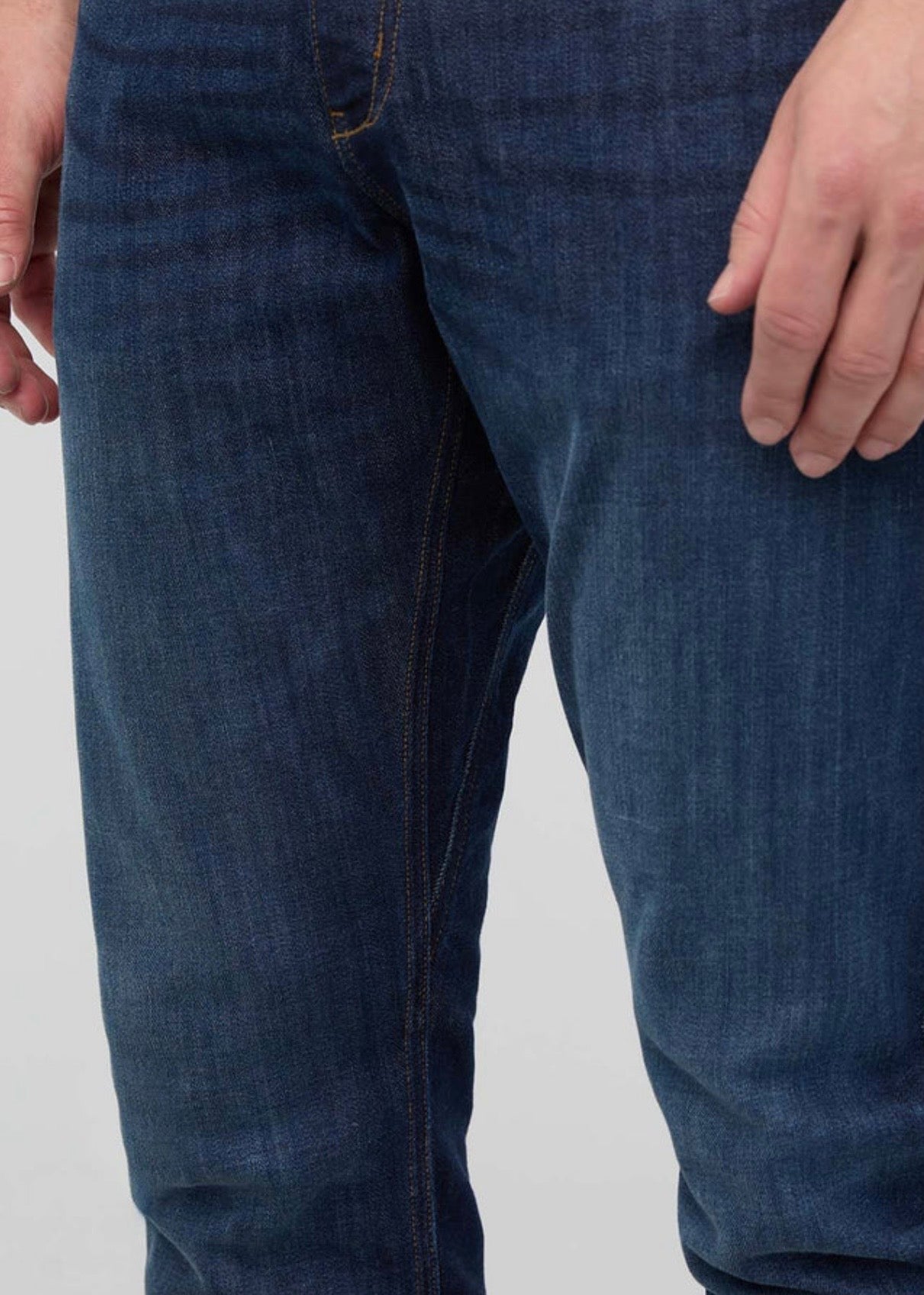 Performance Denim Athletic Taper Marina Blue