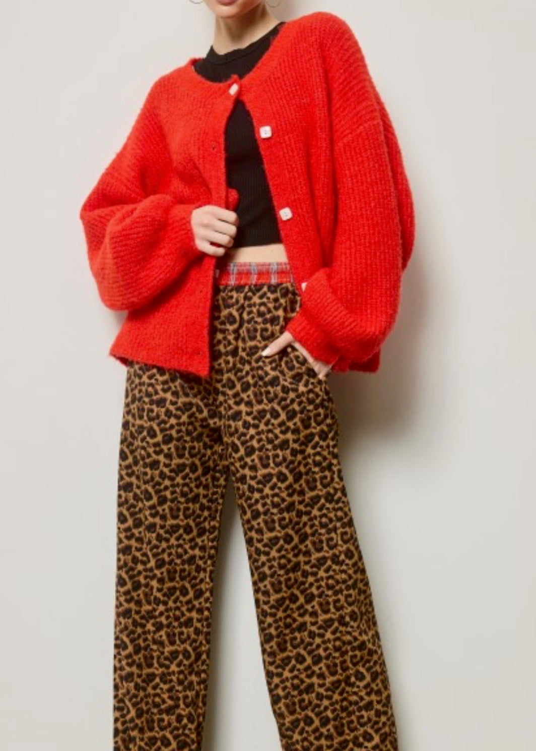 Lyra Balloon Sleeve Cardigan