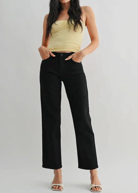 Stretchy Straight Jeans