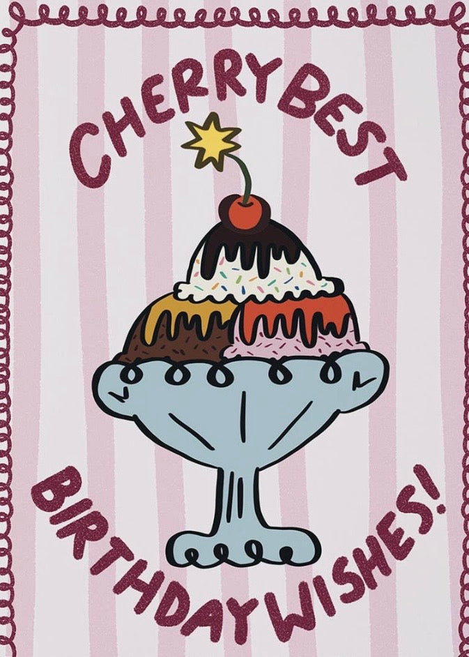Cherry Best Birthday Card