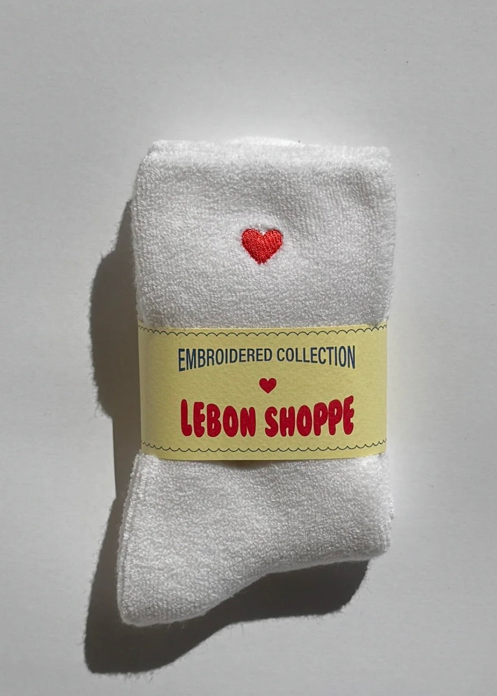 Embroidered Cloud Sock