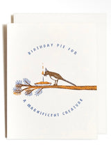 Birthday Magpie | Bird Pie | Letterpress Card
