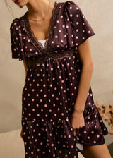 Jessica Polka Dot Babydoll Dress