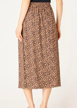 Button Front Midi Skirt