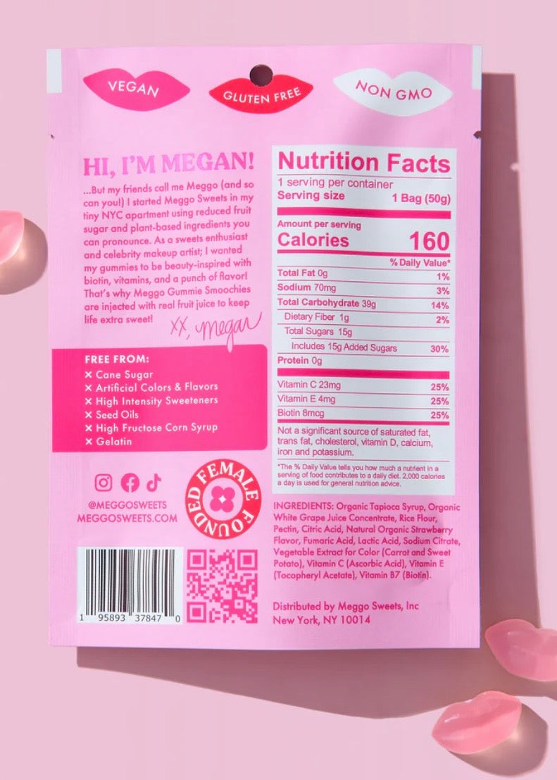 Sour Strawberry Gummie Smoochies