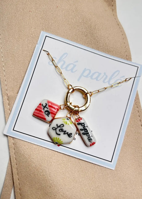 Paperclip Chain with Charm Holder