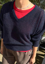 Mathew V-Neck Mohair Sweater