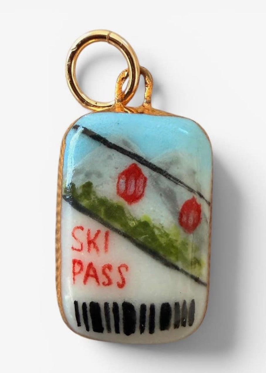 Ski Pass Charm