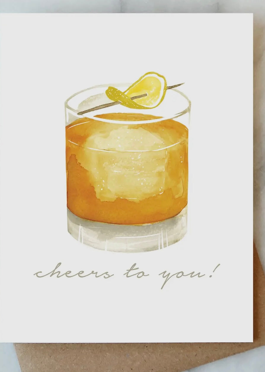 Whiskey Cheers Card