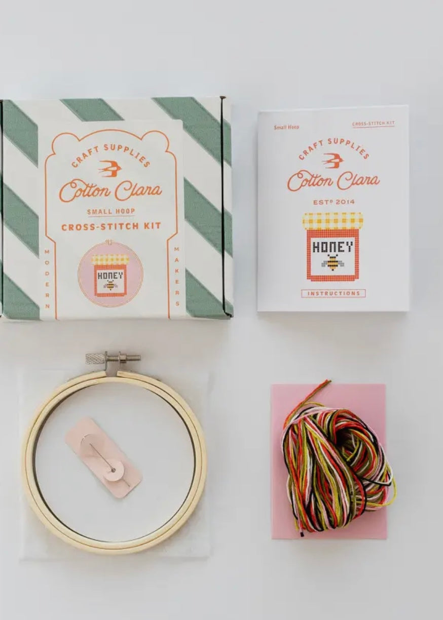 Honey Jar Cross Stitch Kit