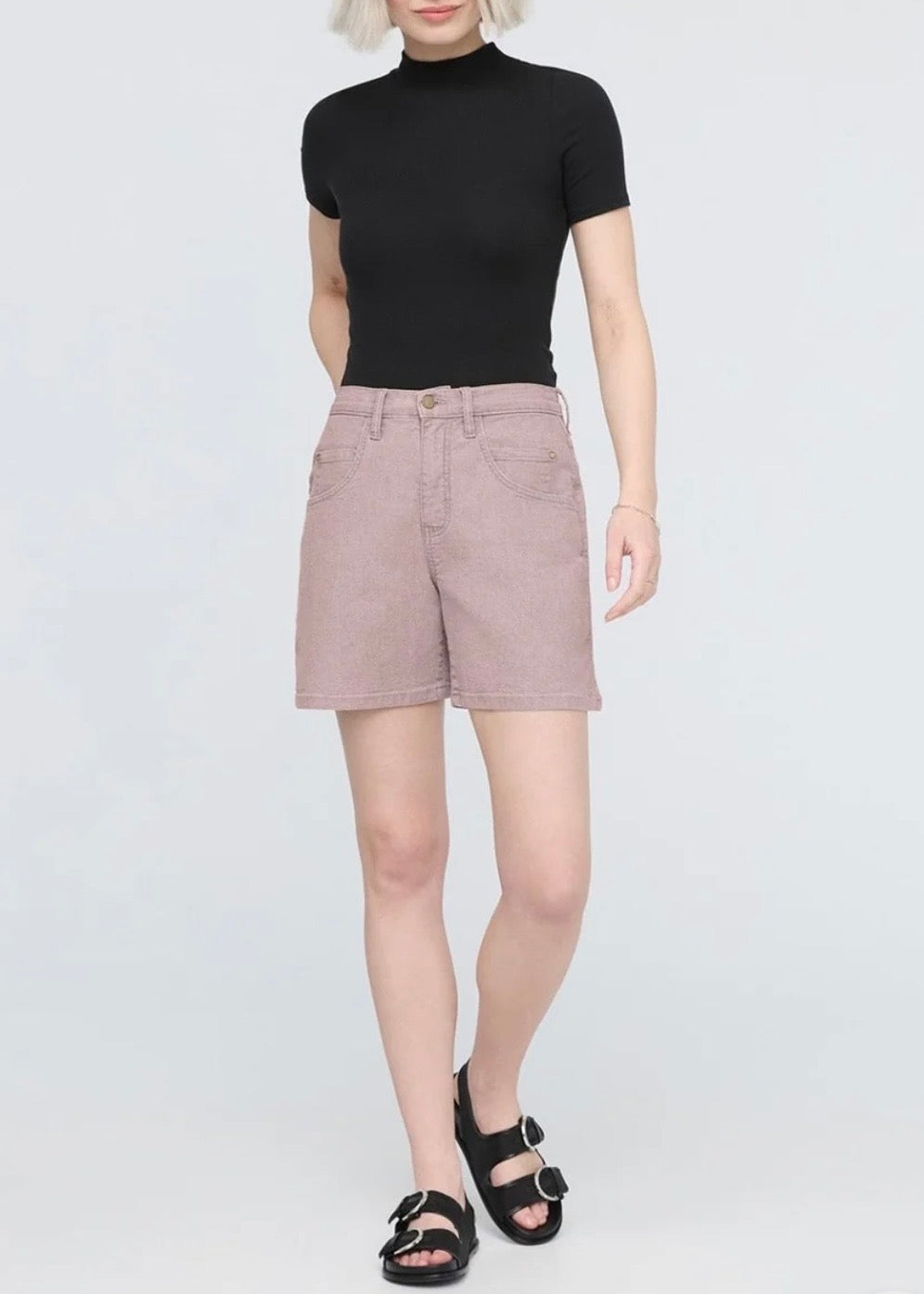 Stretch Canvas High Rise Relaxed Short