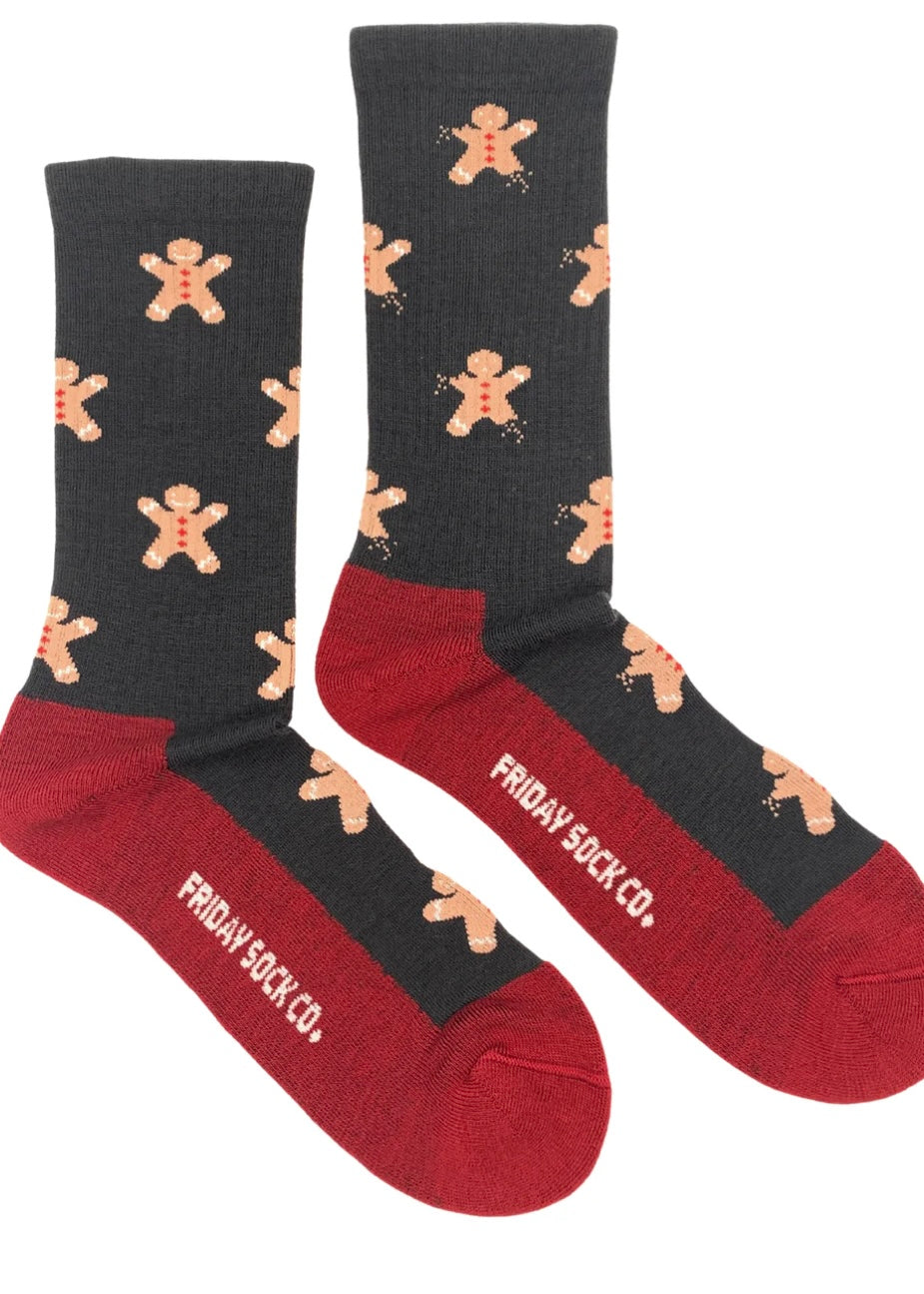 Gingerbread Bite Merino Wool Socks
