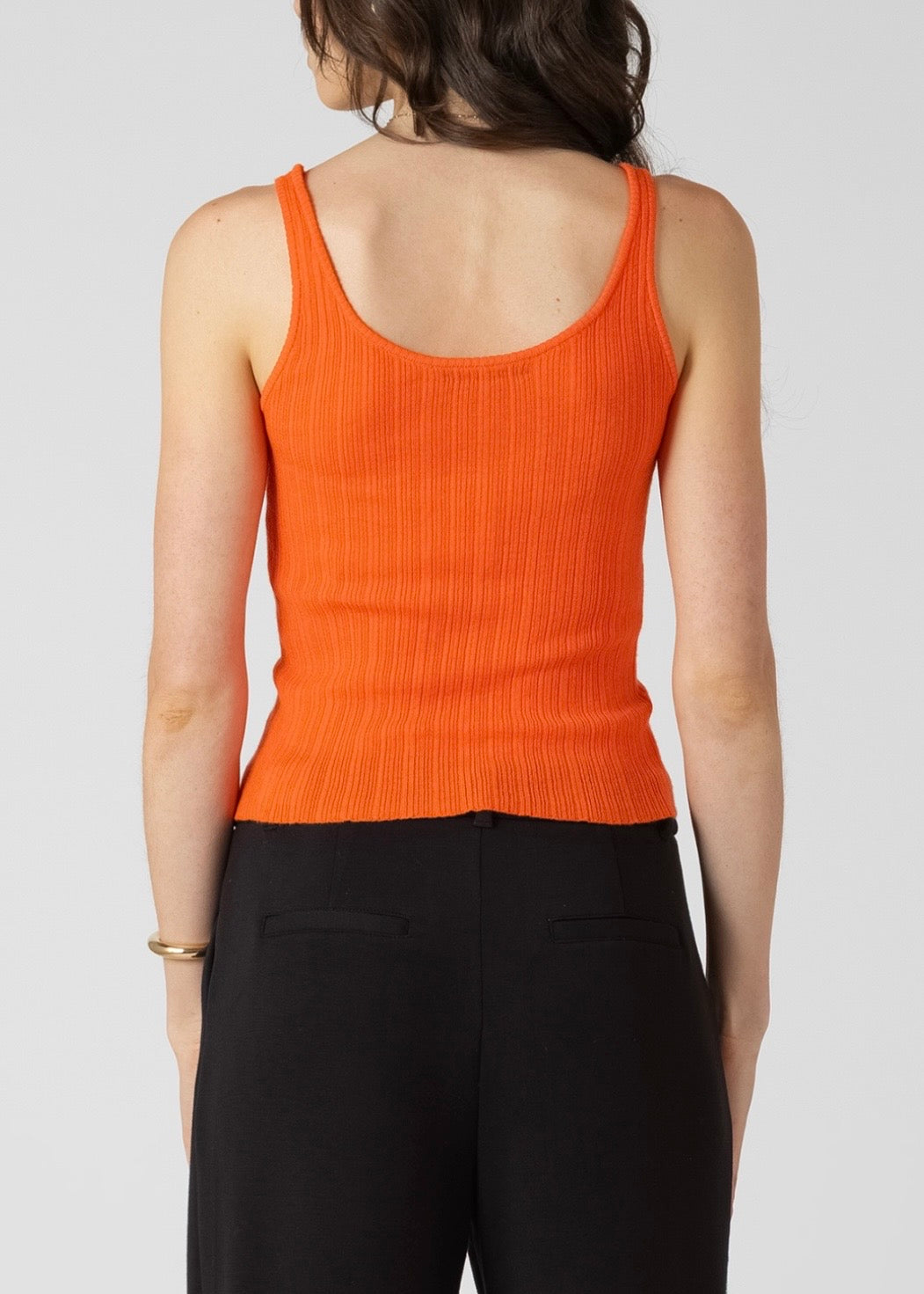 Scoopneck Ribbed Tank