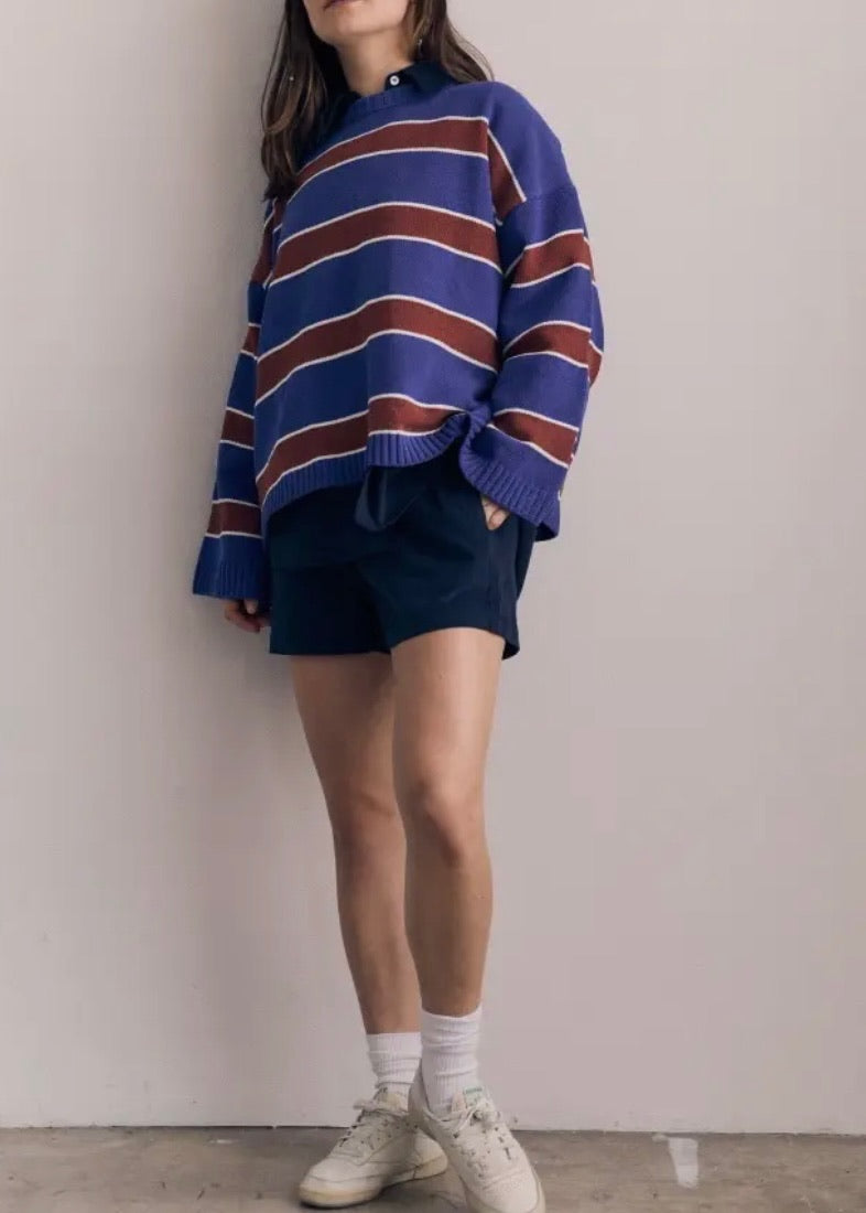 Classic Contrast Striped Sweater