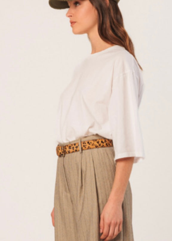Striped Pleated Trouser