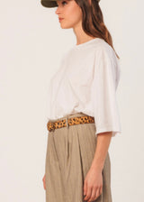 Striped Pleated Trouser