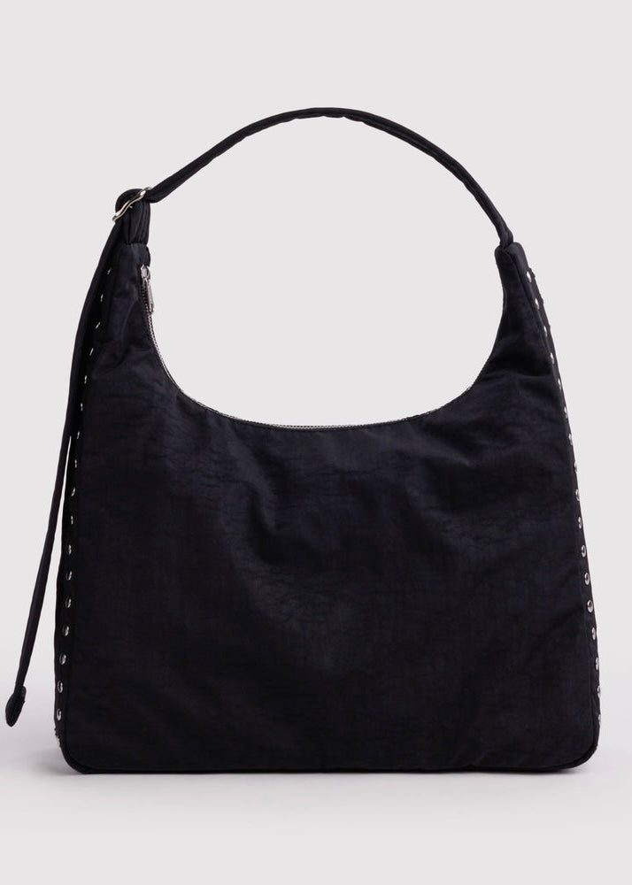Nylon Shoulder Bag - Studs