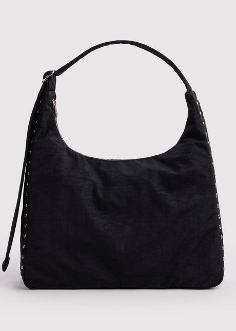 Nylon Shoulder Bag - Studs