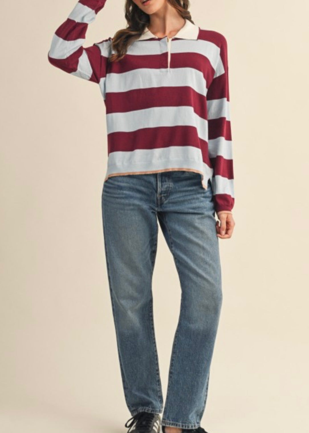 Blue Eyes Rugby Top