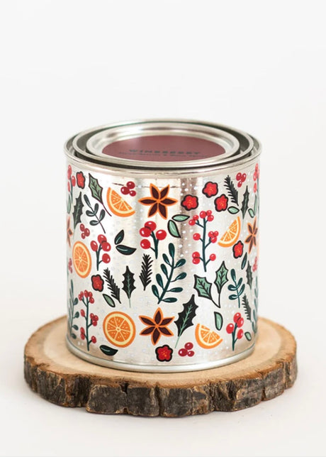Wineberry Paint Tin Candle
