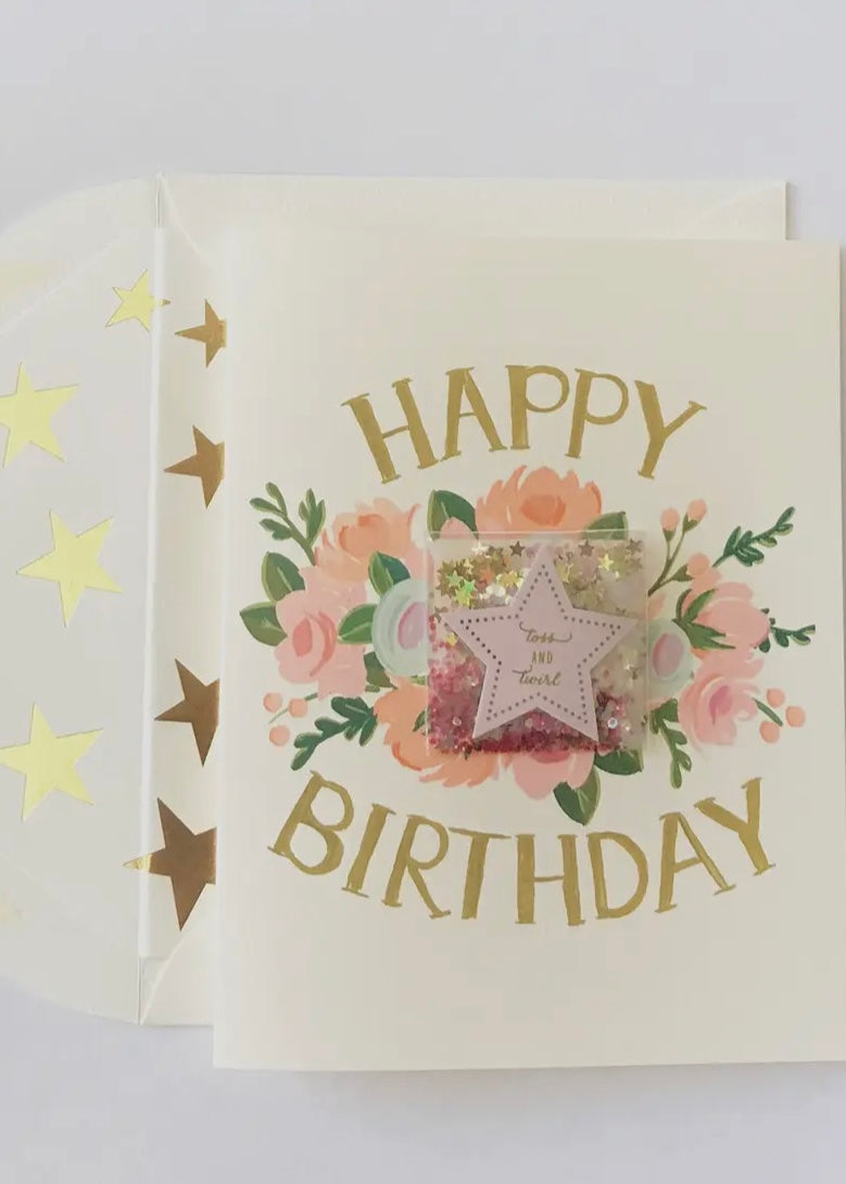 Toss & Twirl Happy Birthday Card