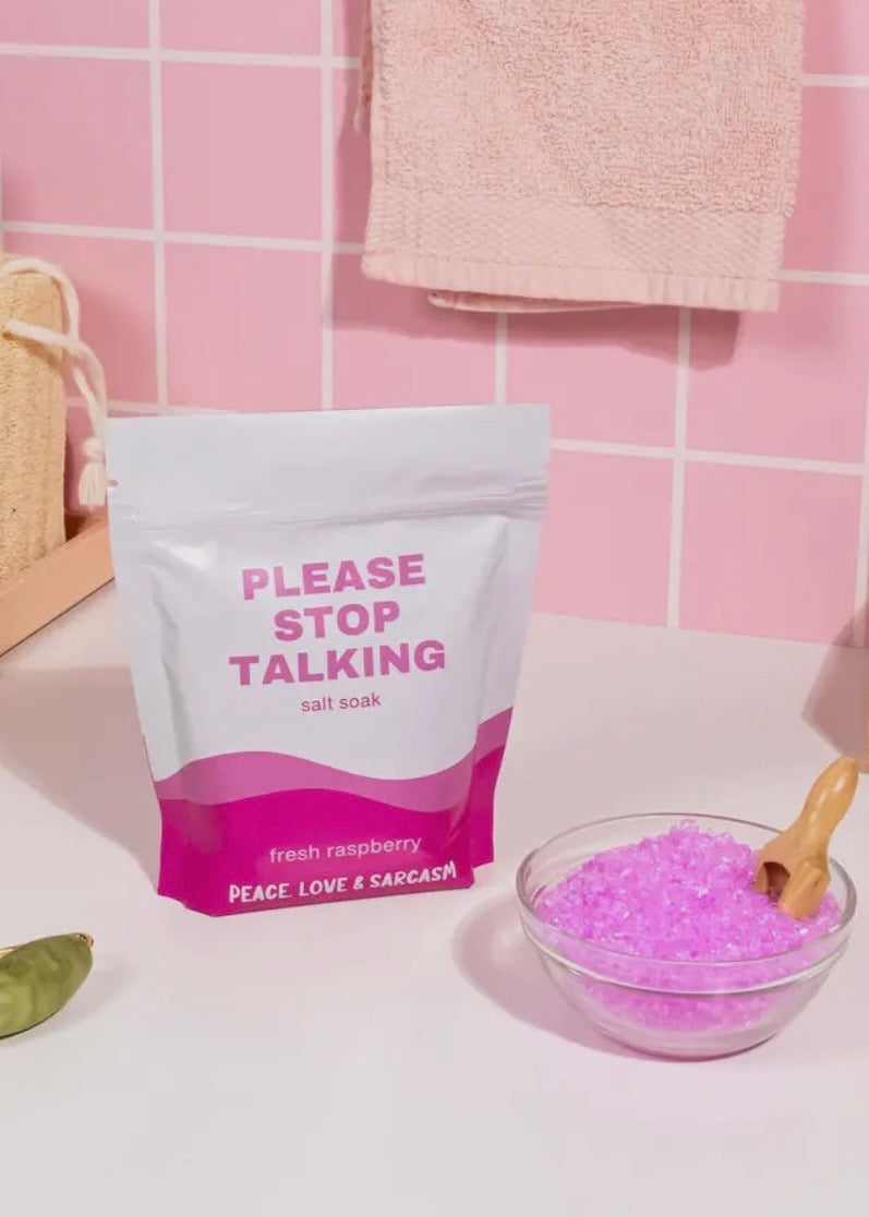 Please Stop Talking Epsom Salt Bath Soak