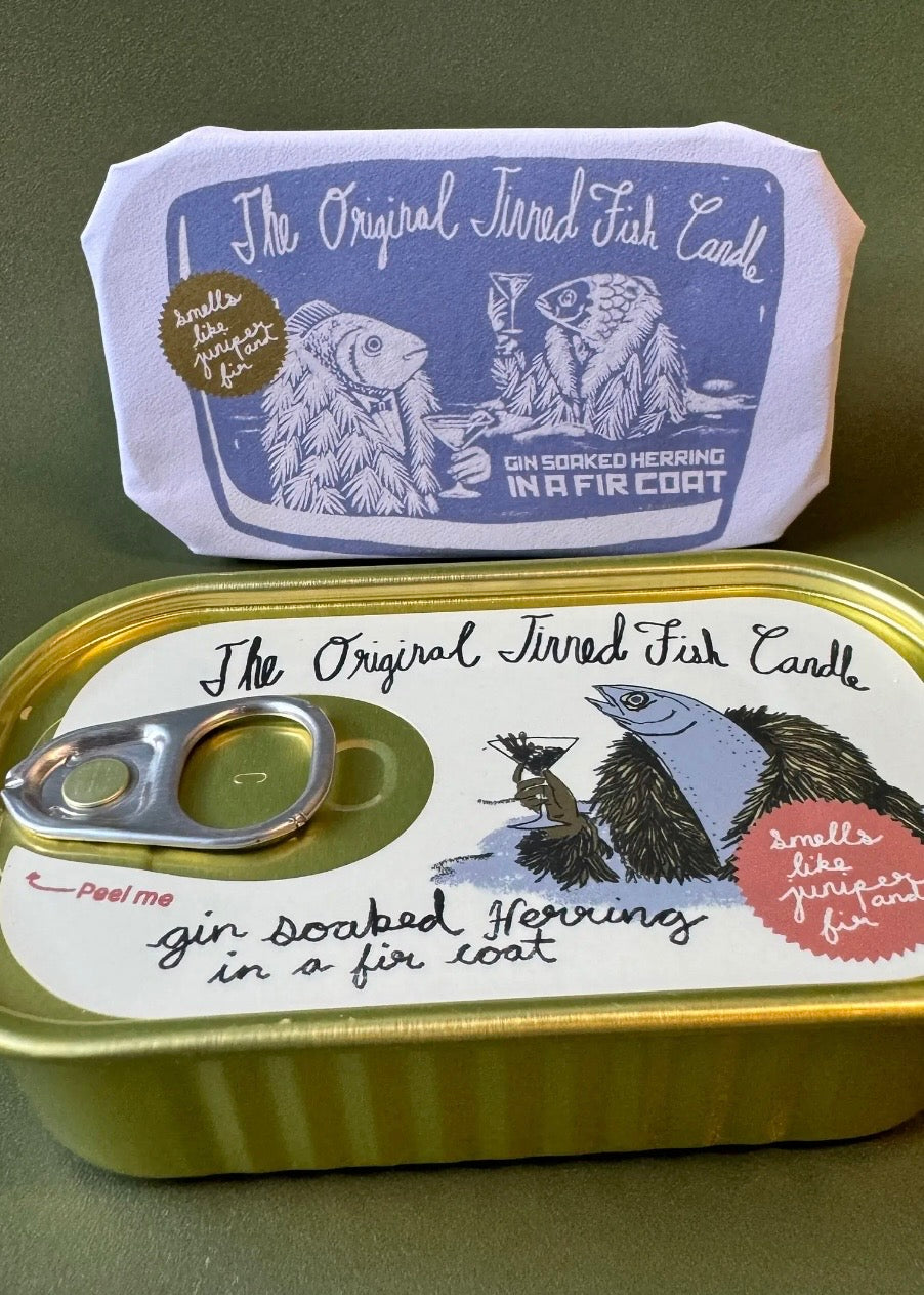 Tinned Fish Candle Juniper and Fraser Fir Candle