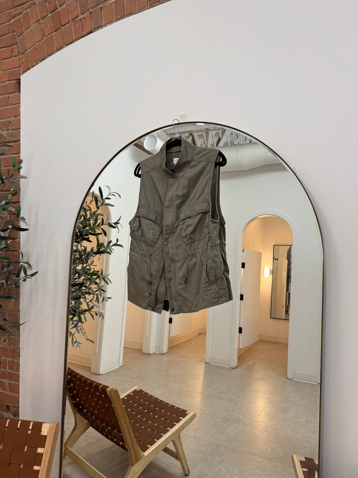 Club Monaco Army Green Vest