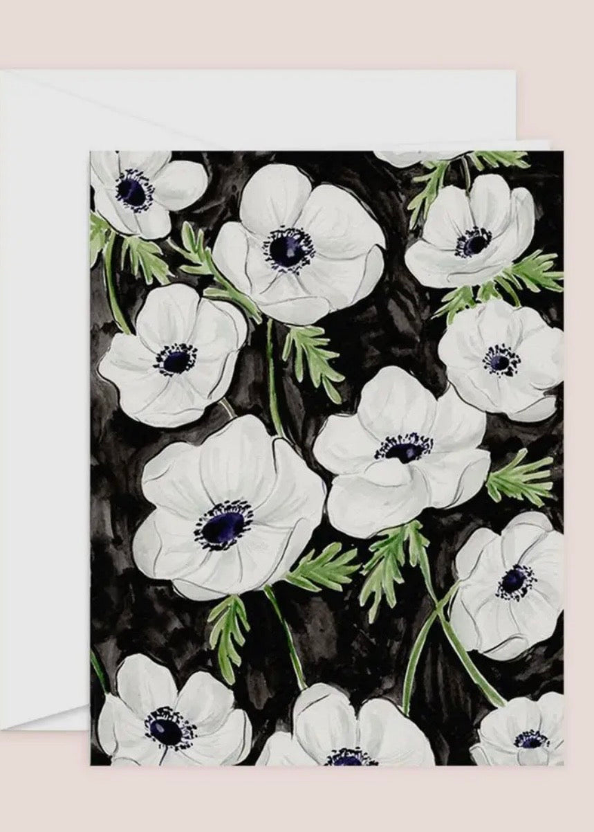Anemones Florals Card