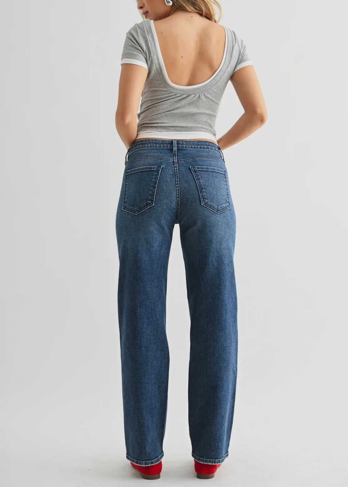 Stretchy Straight Jeans