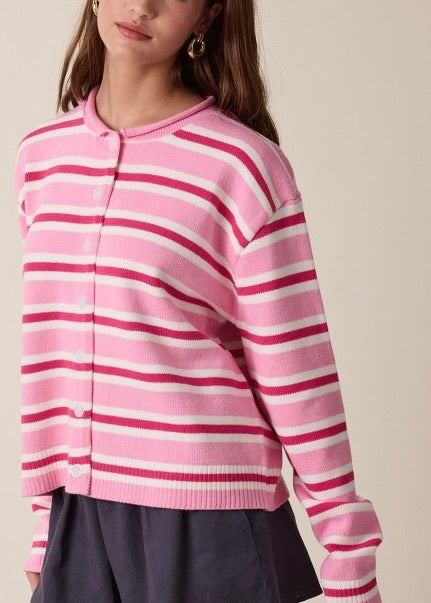 Imara Stripe Cardigan