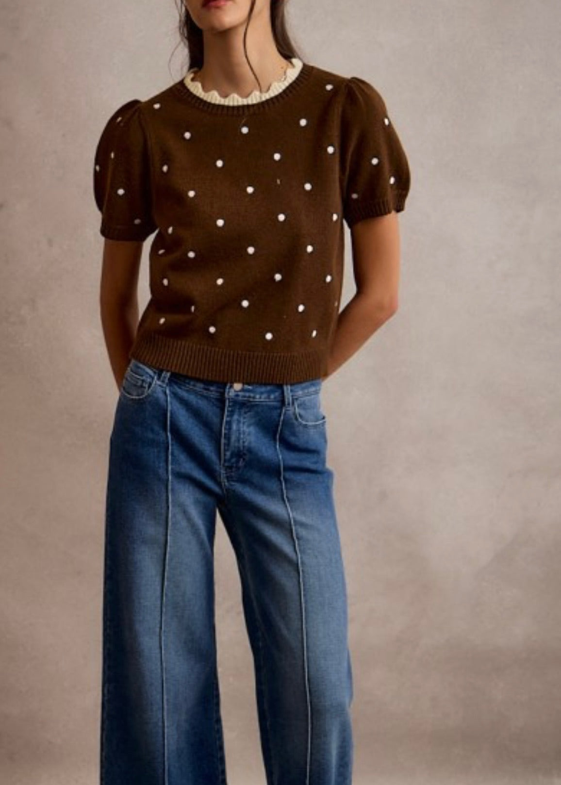 Peggy Polka Dot Sweater