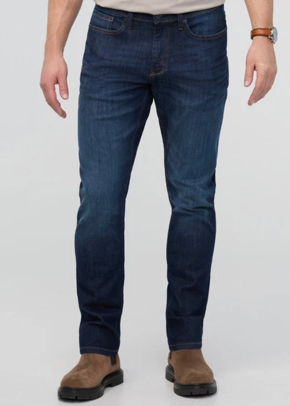 Performance Denim Athletic Taper Marina Blue