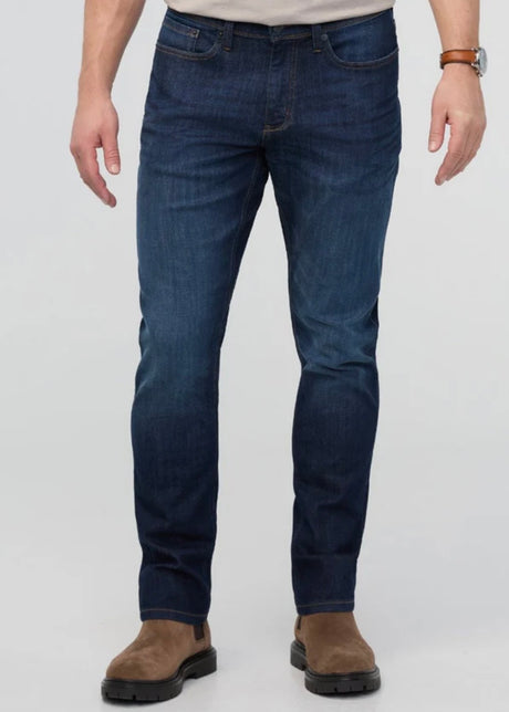 Performance Denim Athletic Taper Marina Blue