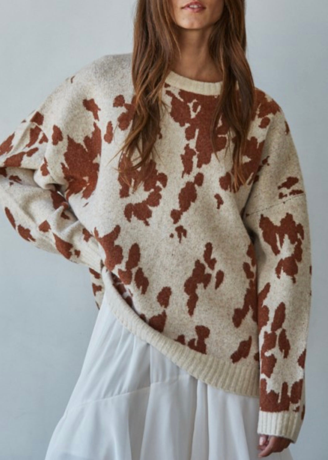 *pre-order jan 5th Maisey Cow Print Sweater