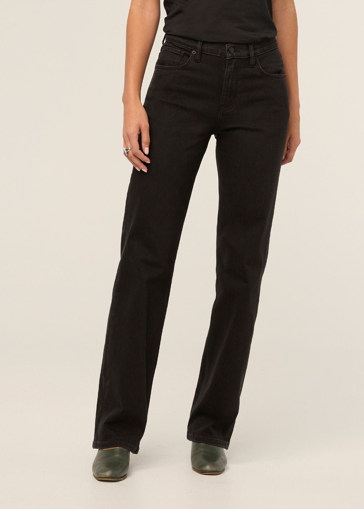 Performance Denim+ High Rise Straight Jean
